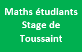 Maths etudiants toussaint 2